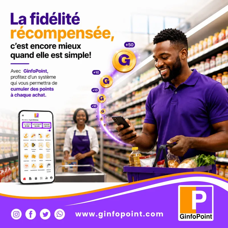 La fidélité récompensée, c'est encore mieux quand elle est simple : cumulez des points à chaque achat.